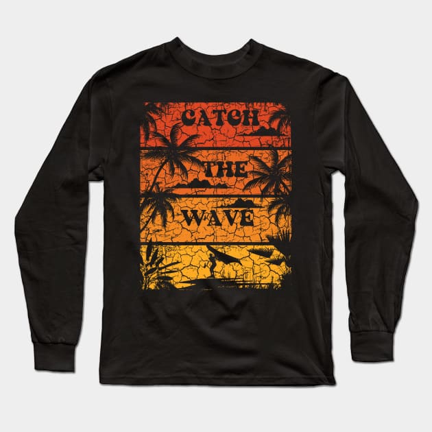 WING FOILING SURFING Catch the wave Long Sleeve T-Shirt by HomeCoquette